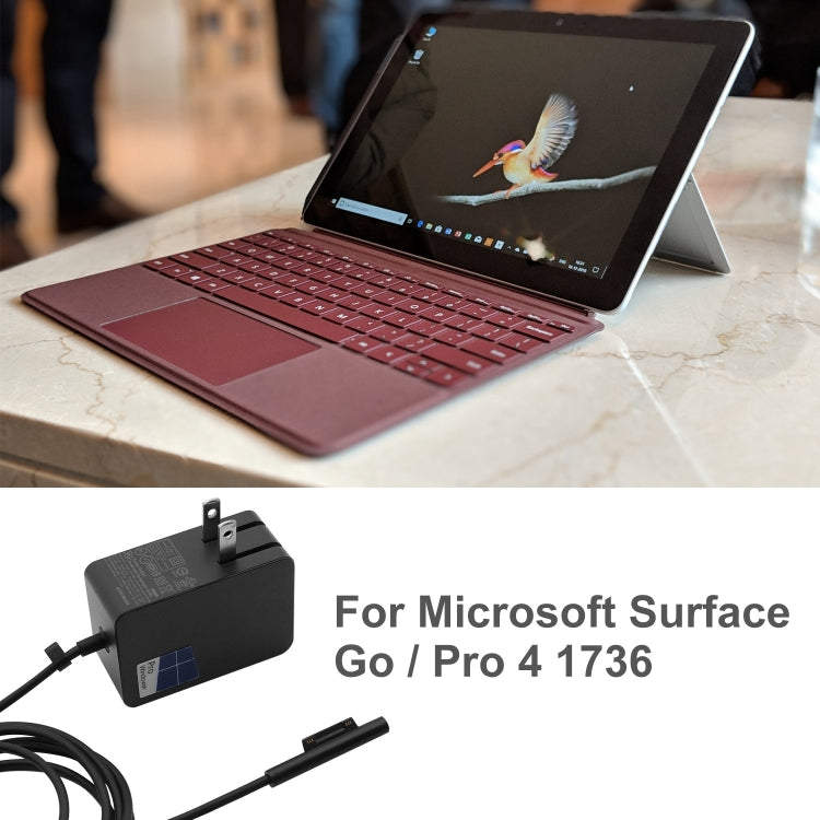 Frendorf | 24W 15V 1.6A AC-Adapter Lader für Microsoft Surface Go / Pro 4 1736, US-Stecker