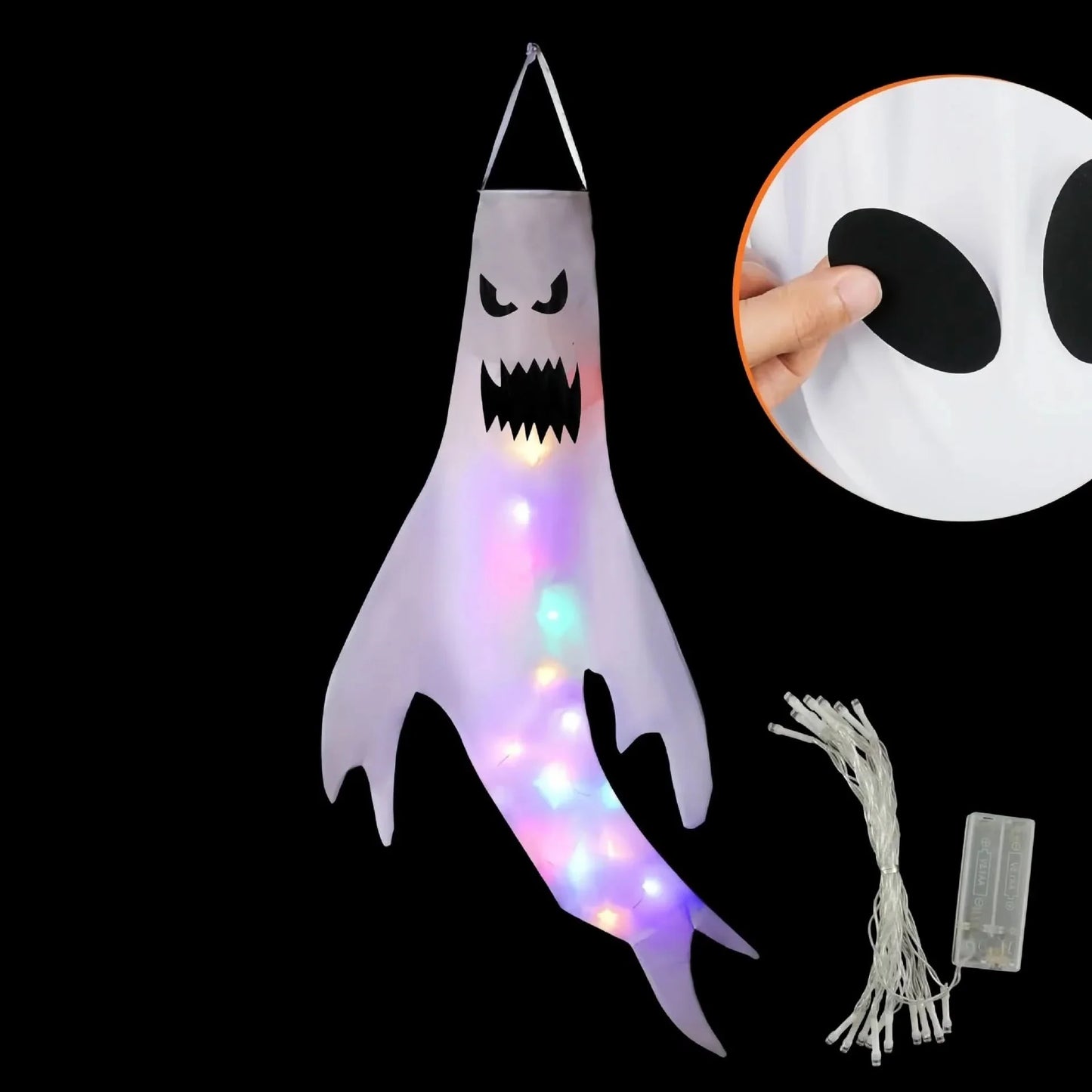Frendorf | Halloween hängende Geisterlichter – LED Außen Dekor