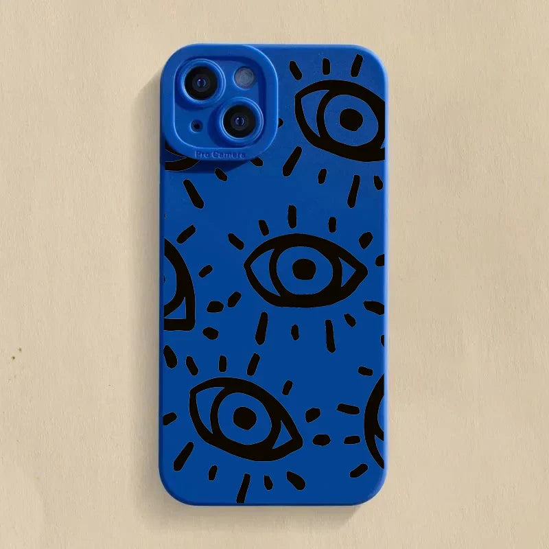 Frendorf | Augen Bedruckte Silikon iPhone Stoßfeste Hülle