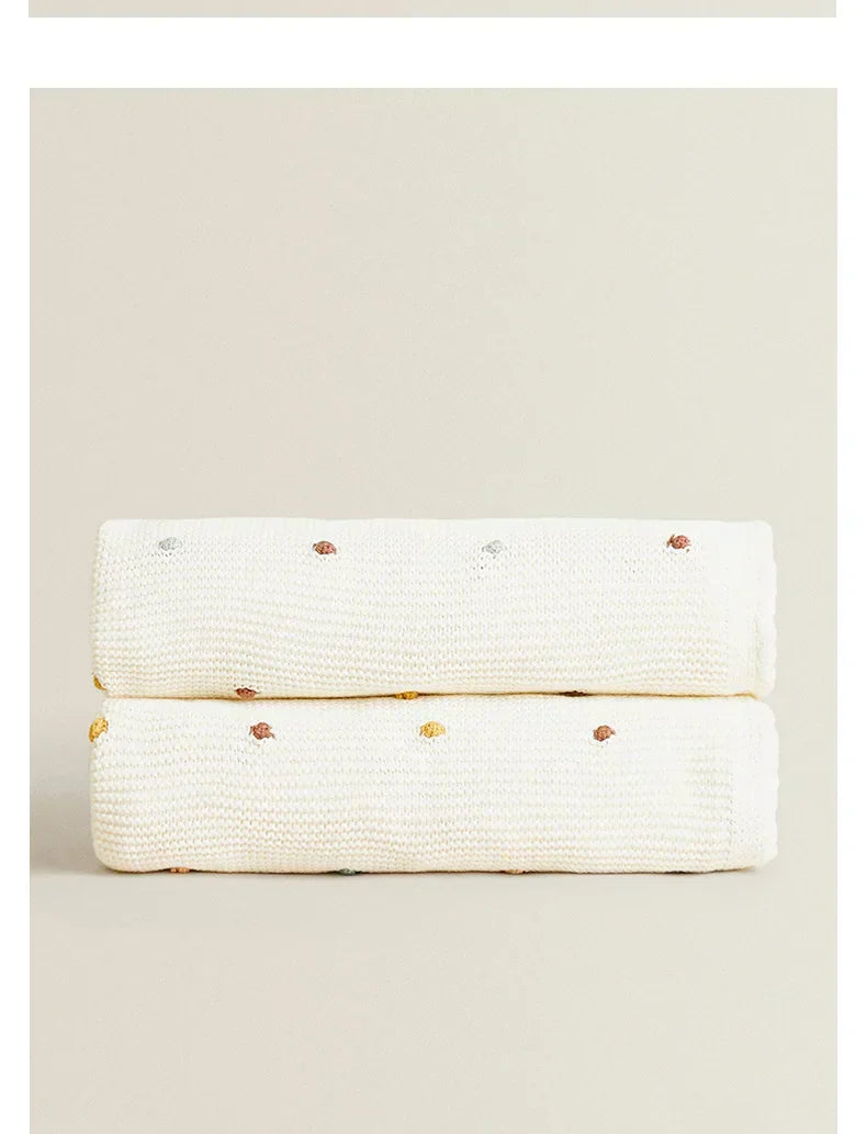 Frendorf | gestrickte Babydecke und Kinderwagen-Decke - 100x70 cm