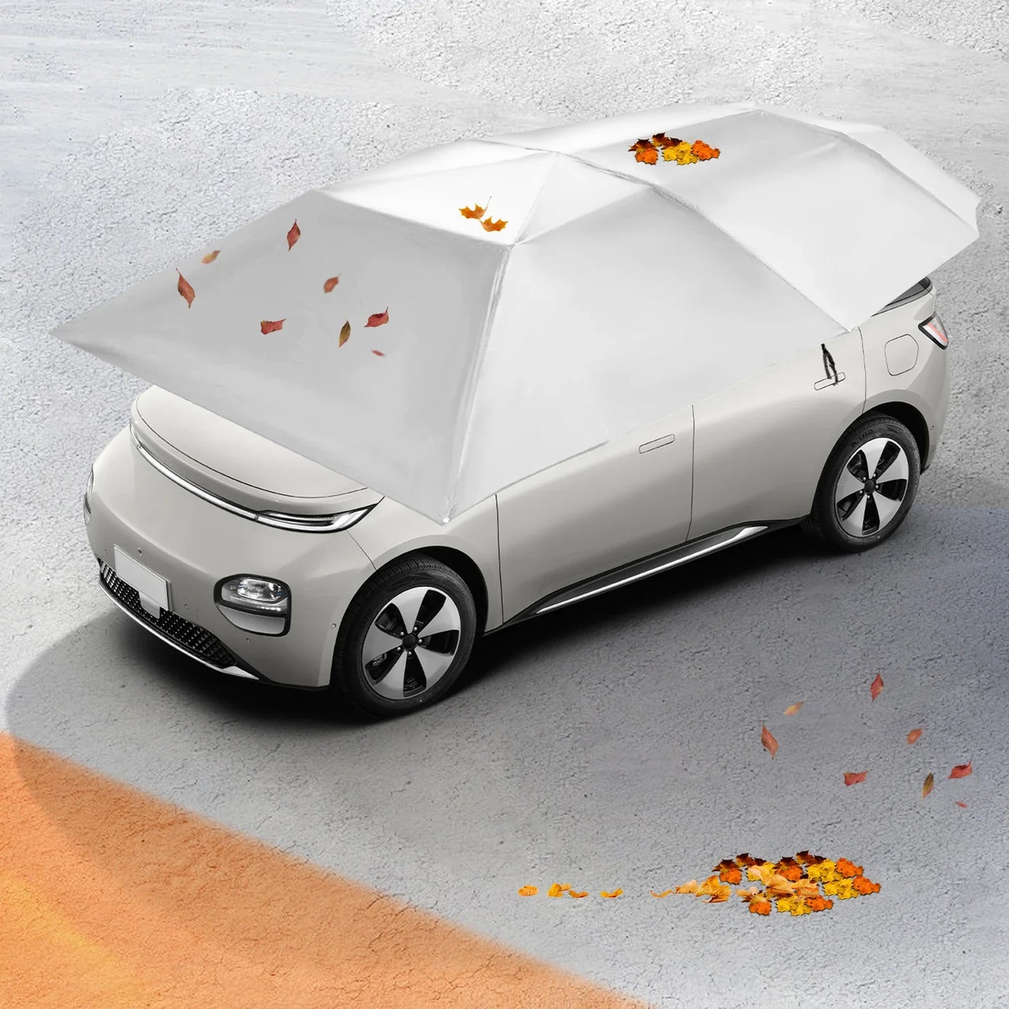 Frendorf | Automatisches Auto-Regenschirmzelt Allwetter Tragbares Auto-Canopy Sonnenschutz für den Outdoor-Schutz