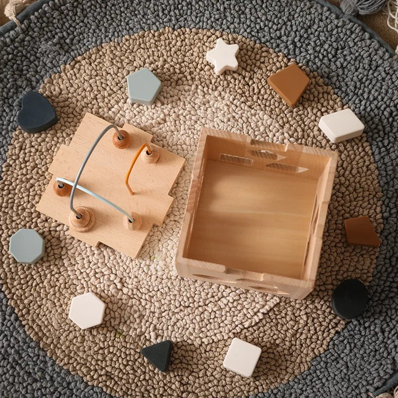 Frendorf | Bildungs-Holzspieluhr – Für Lernen und Spielspaß