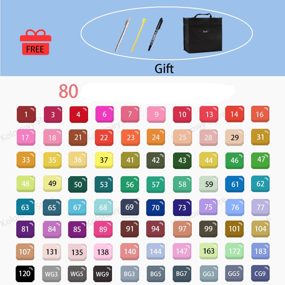 Frendorf | Manga Farbenmarker | Für Ihre einzigartige Kunstwerke