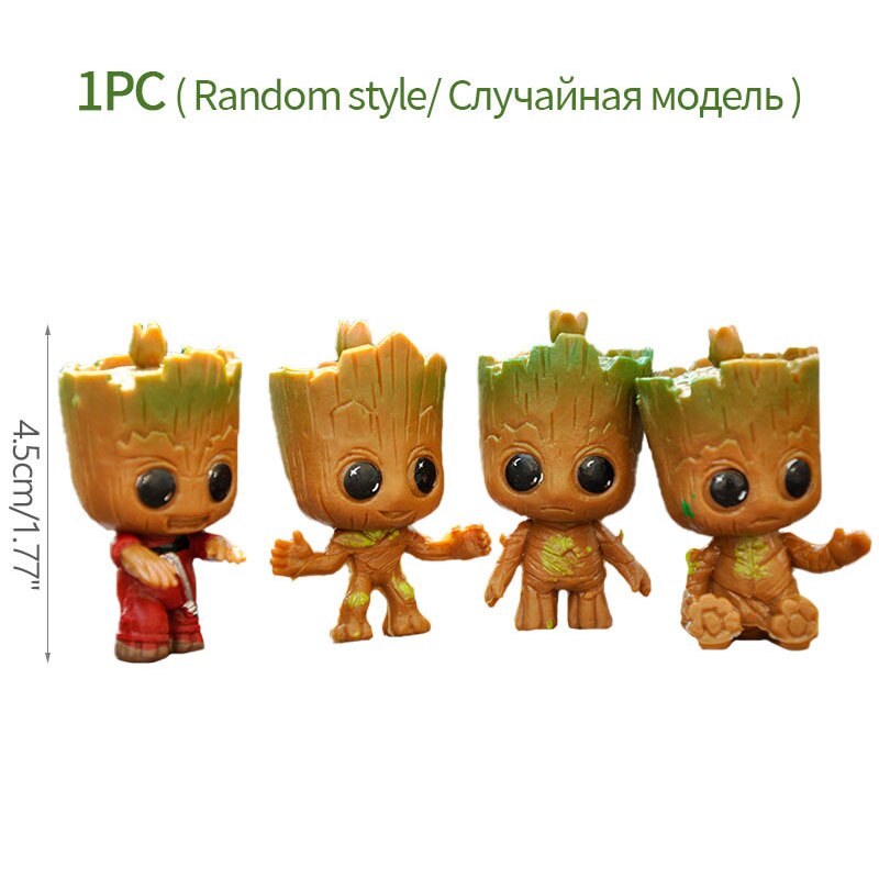 Cartoon Groot Miniaturfigur: Verspielte Bürodekoration