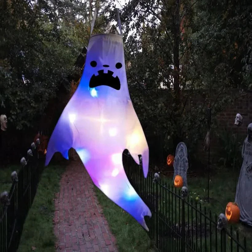 Frendorf | Halloween hängende Geisterlichter – LED Außen Dekor