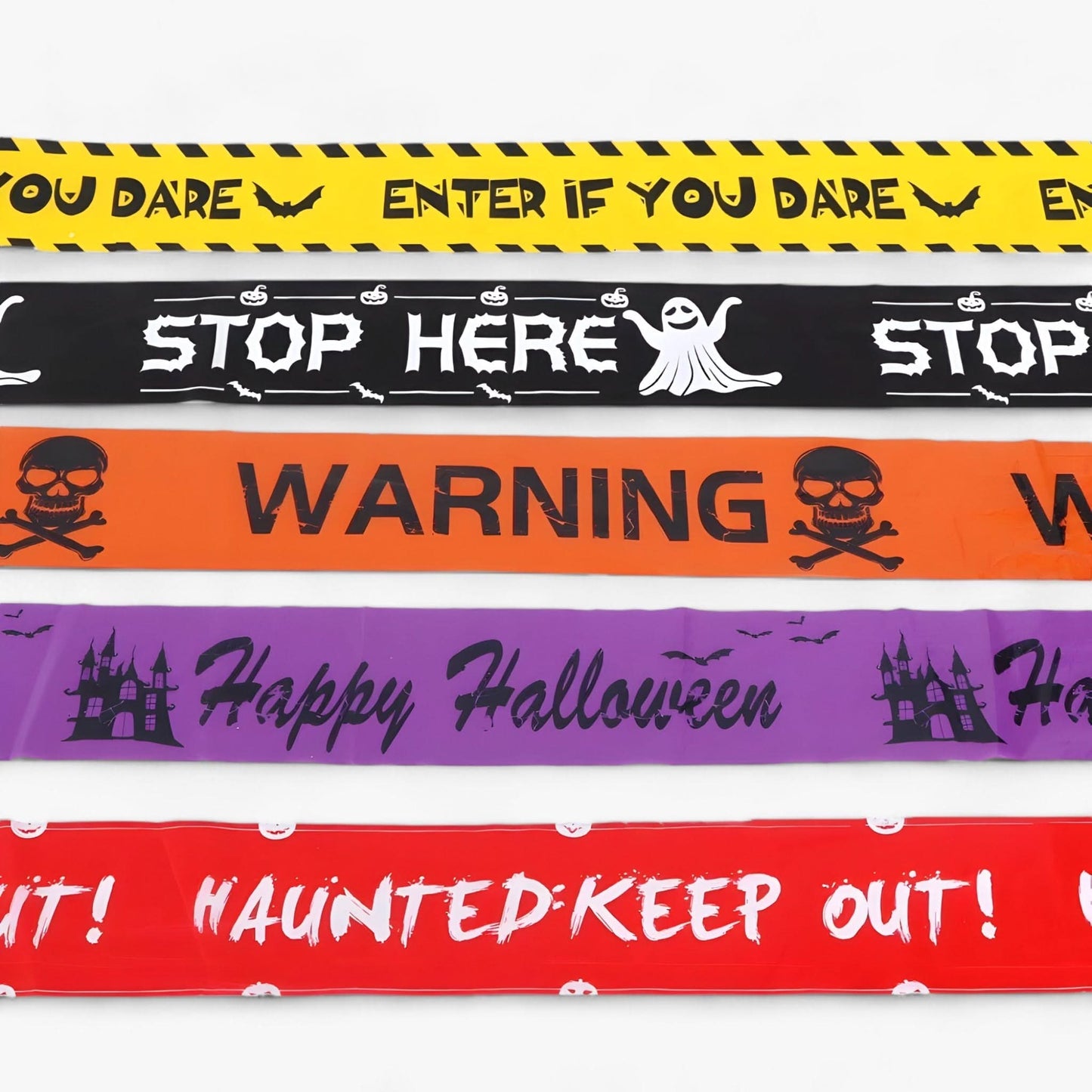 Frendorf | Bandeau Warnung Skull Halloween - Spooky Party Dekoration