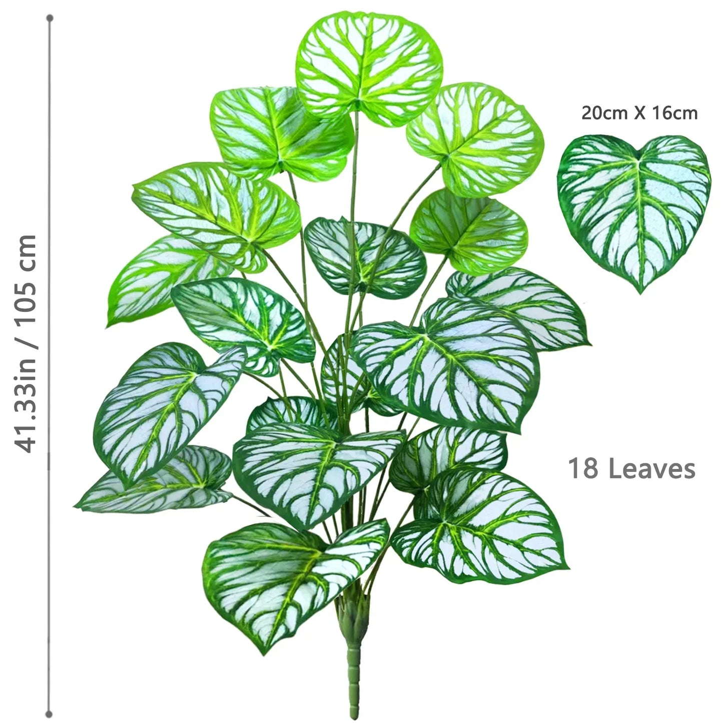 Frendorf | 105 cm künstlicher Fiddle Leaf Baum – Apfelblatt-Seidenpflanze für Zuhause, Büro & Jubiläumsdekoration – Topf, Bodenauslage