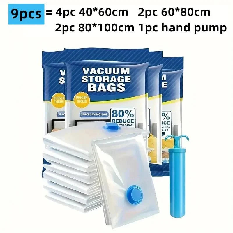 Frendorf | STORAGEPRO VACUUM BAGS – Vakuum-Kompressionstaschen für platzsparende Aufbewahrung von Kleidung & Bettwäsche