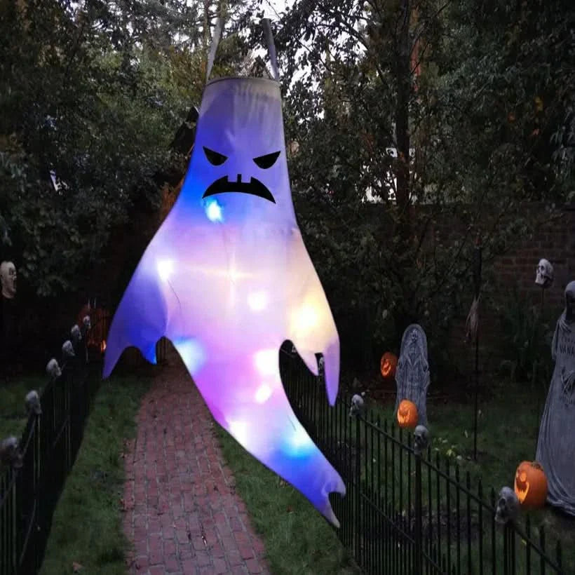Frendorf | Halloween hängende Geisterlichter – LED Außen Dekor