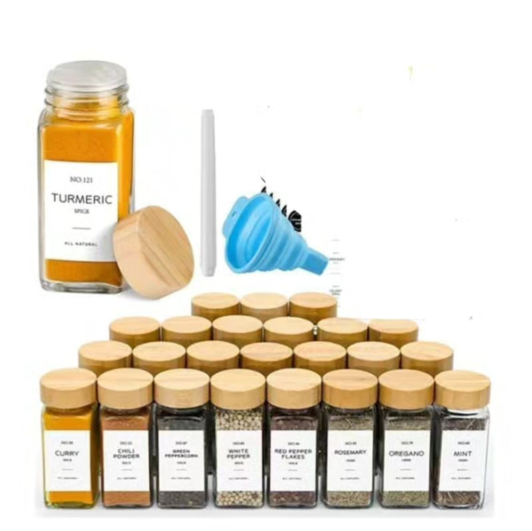 Frendorf | 12 Stück Glas Vorratsbehälter