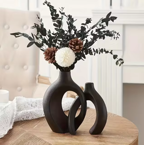 Frendorf | Boho Keramikvase – Handgemachte Deko-Vase