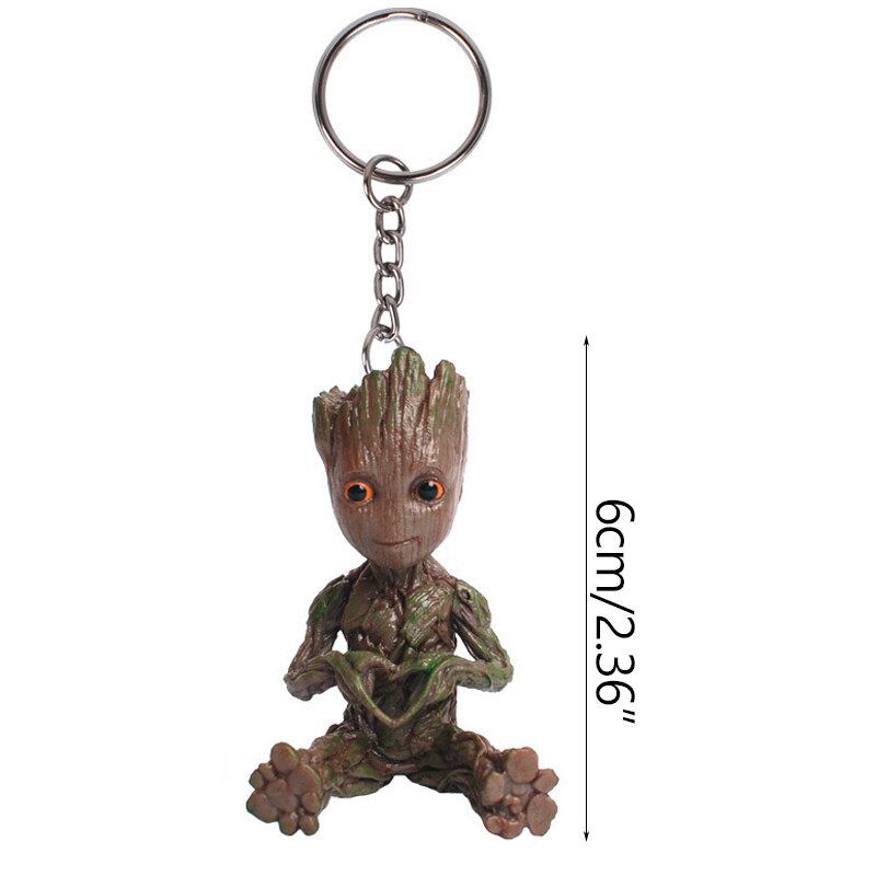 Cartoon Groot Miniaturfigur: Verspielte Bürodekoration