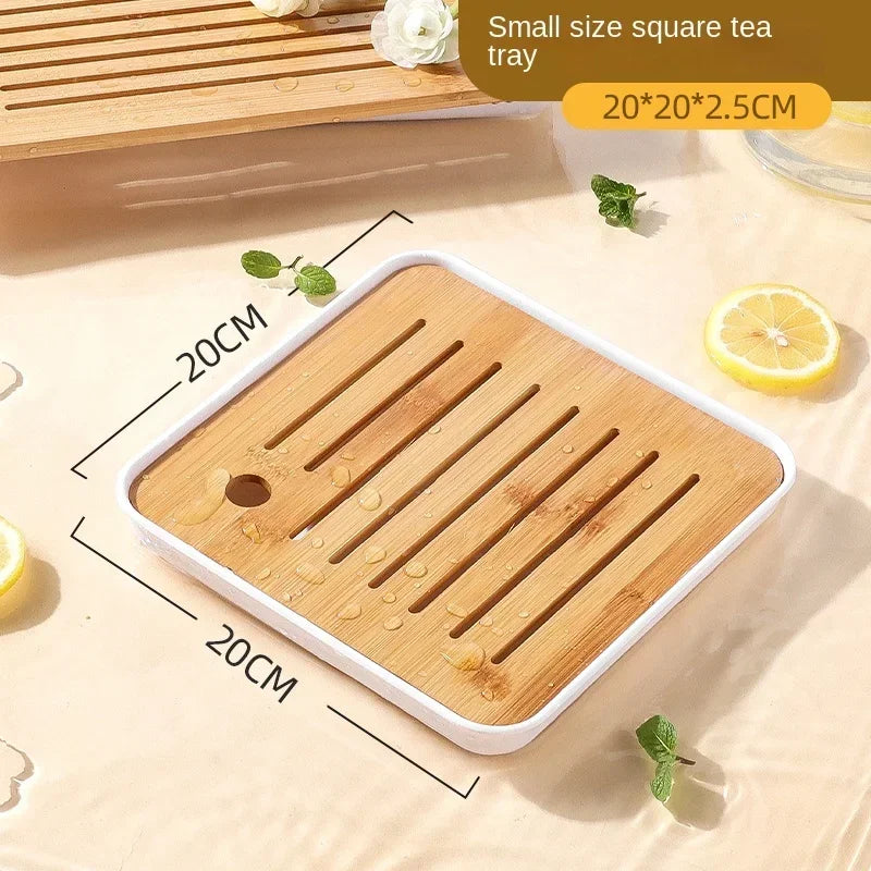 Japanisches Home Kung Fu Teetablett Teeset Tablett Kleine Meeres-Teetafel Einzelner Abtropfer für Teetassen