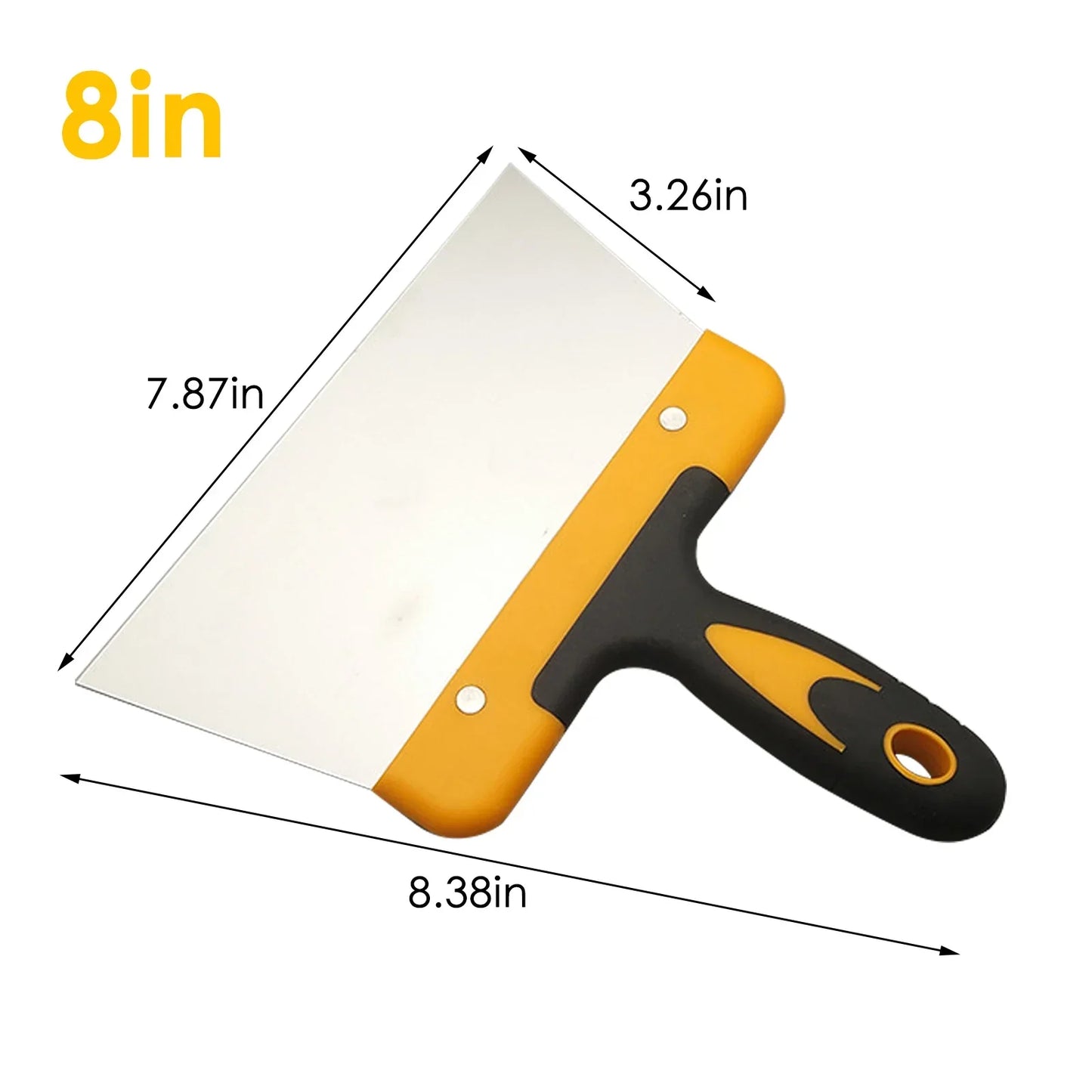 Frendorf | BakeMaster | Teig- & Schokoladenschaber | Edelstahl & Holzgriff | Vielseitig Einsetzbar