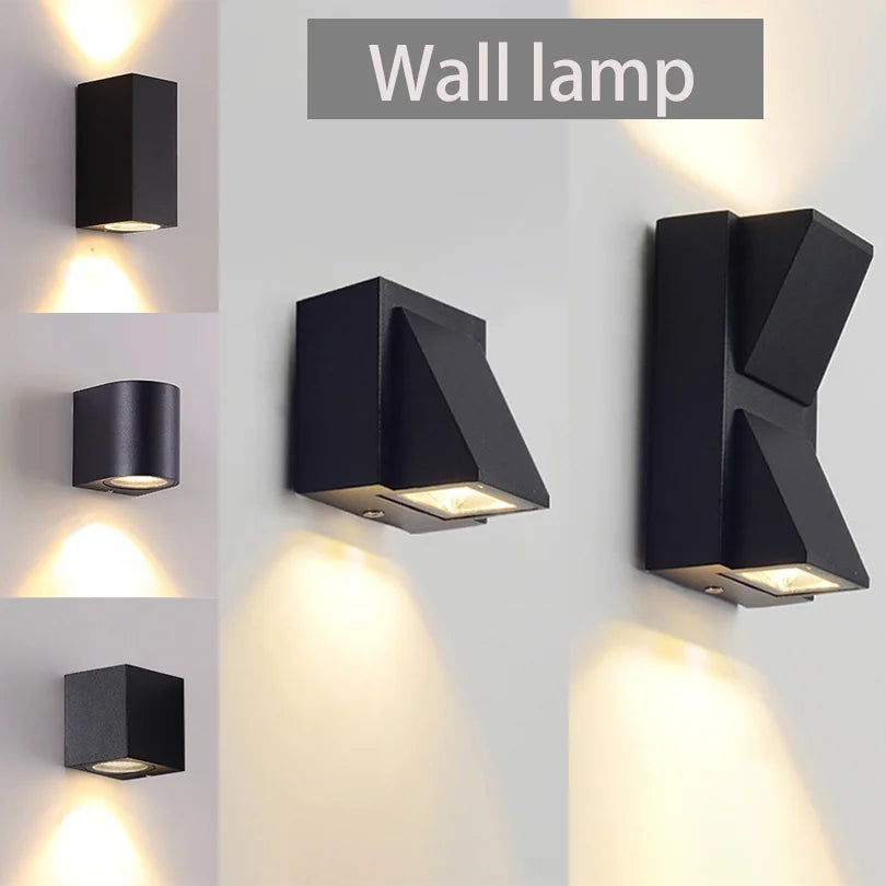 Frendorf | LED Wandleuchte – Wasserdichte Auf- und Abwärts Moderne Außenlampe mit Bewegungssensor