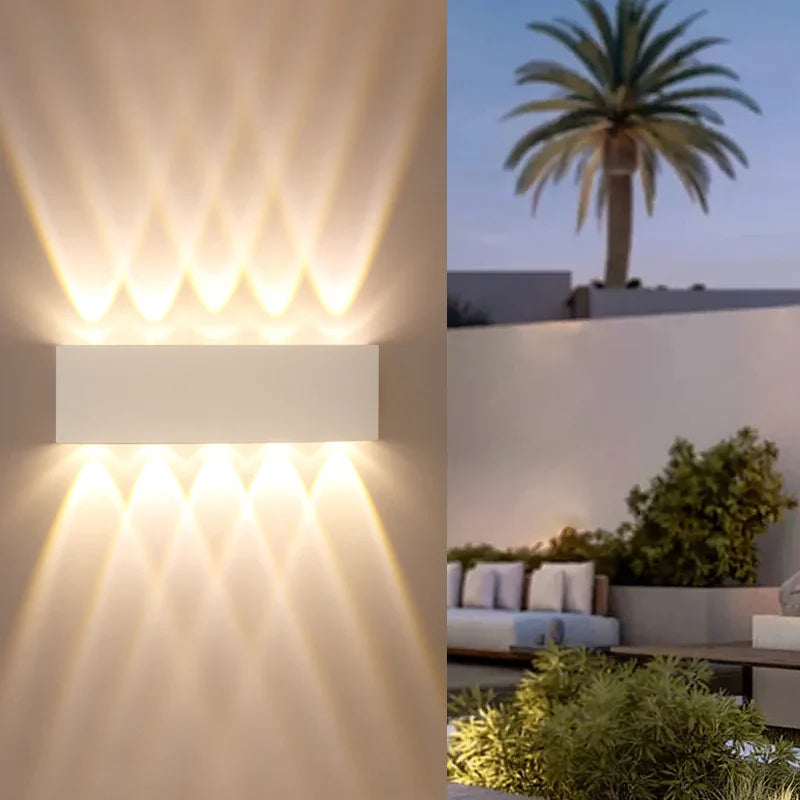 Frendorf | Moderne LED Wandleuchte – Wasserfeste Wandlampe nach oben und unten für den Innen- und Außenbereich im Zuhause, Garten, Villa oder Innenhof (4W–10W, Warm-/Kaltweiß, IP65)