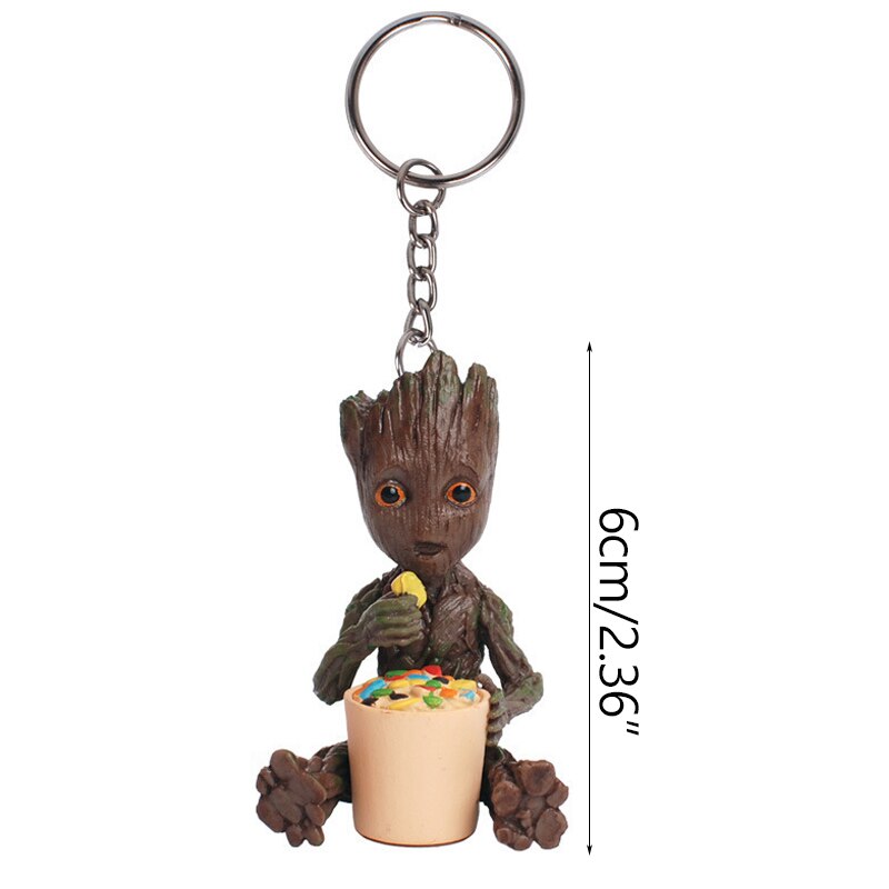 Cartoon Groot Miniaturfigur: Verspielte Bürodekoration