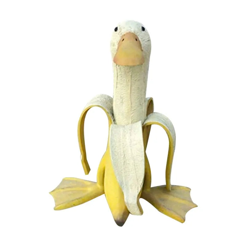 Bananen-Enten-Skulptur | Verspielte Gartendekoration!