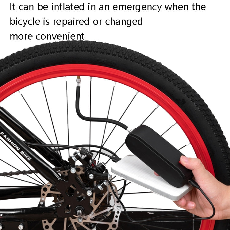 Frendorf | BG-1049 Fahrrad tragbare elektrische Pumpe Reiten Mini Pumpe (Schwarz)