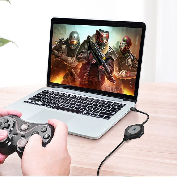 Frendorf | 2 PCS PD Schnelllade-Multi-Port-USB-Dockingstation, Anzahl der Anschlüsse: T1301C USBC zu USB5V+1xUSB3.0+3xUSB2.0