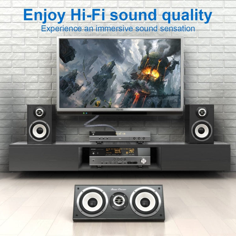 Frendorf | 15m reines Kupfer RCA Koaxial HIFI Digital Audio Kabel SPDIF Subwoofer Lautsprecher Kabel (Silber Grau)