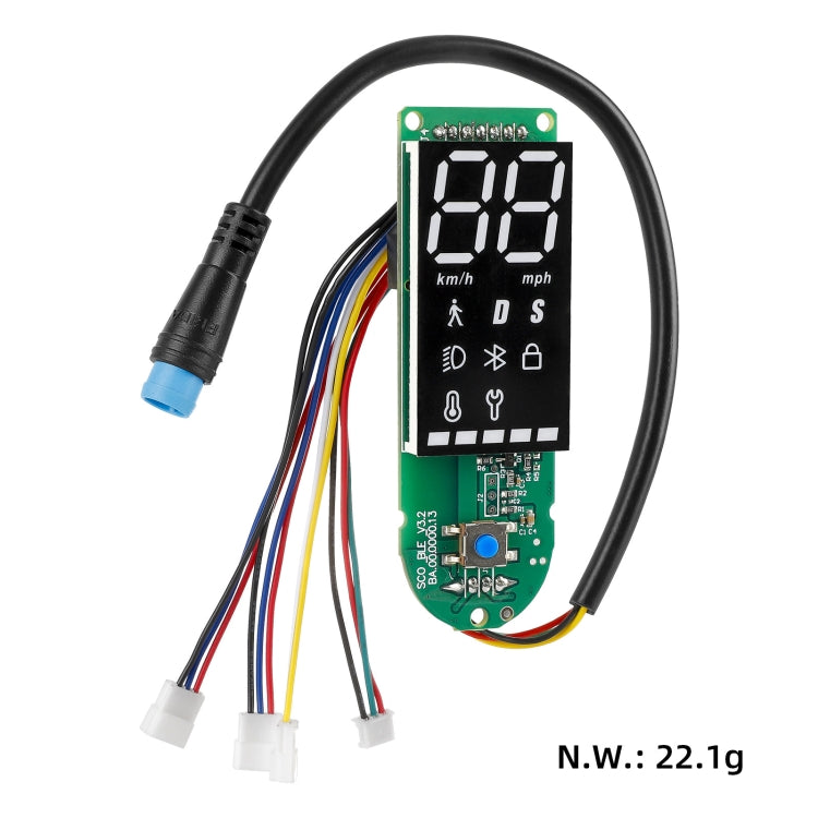 Frendorf | Für Xiaomi Electric Scooter Pro/Pro 2/1S Vierdraht-Doppelbremse Bluetooth-Board-Set, Spezifikation: Mit Schalterpanel