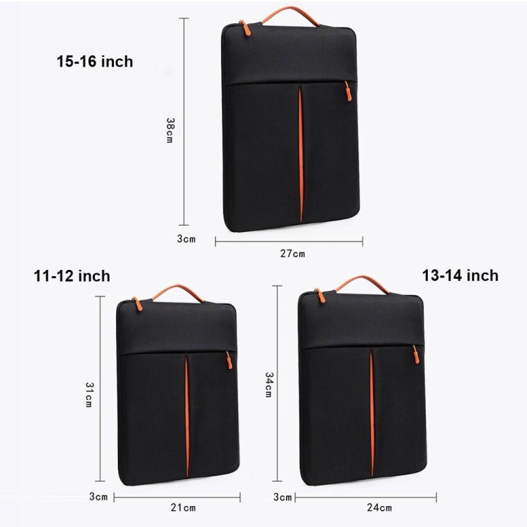 Frendorf | 15-16 Zoll Tragbare Laptop-Hülle Tasche Reise Tragetasche Cover (Schwarz)
