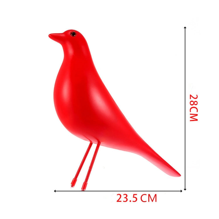 Resin Craft Vogel Figurine Büro Ornamente Heim Dekoration Zubehör (Schwarz)