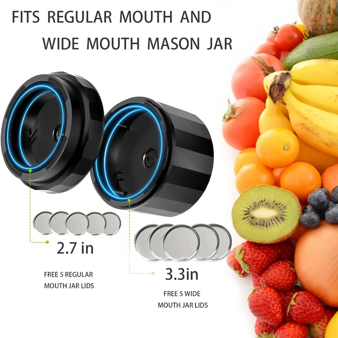 Elektrisches Mason Jar Vakuumierer Set - Bewahre Frische Schnell!