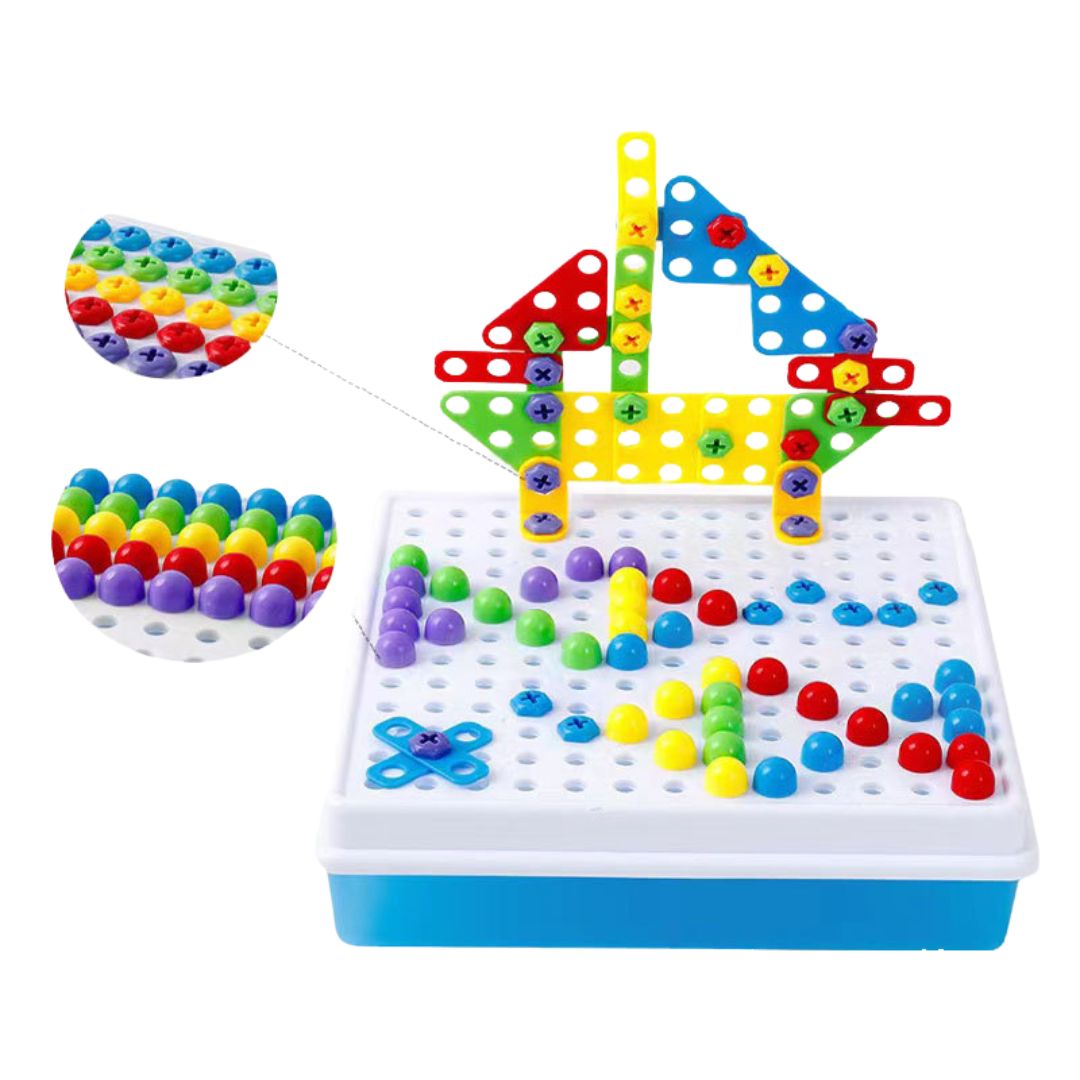 Frendorf | Bausteinschrauben Werkzeugkasten für Kinder