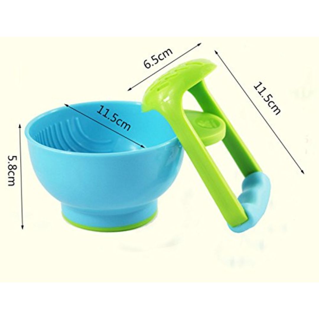 Frendorf | Baby Schleifschale mit Mahlhilfe – Rutschfeste Schale für Babynahrung