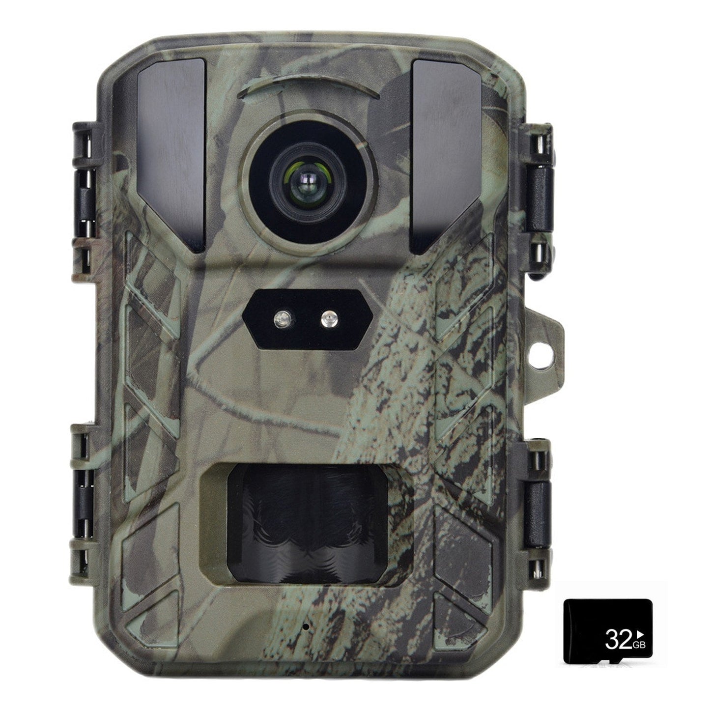 24MP Mini Trailkamera - 1080P Nachtsicht, wasserdicht, 48 IR-LEDs, 60° Erkennung für die Tierjagd