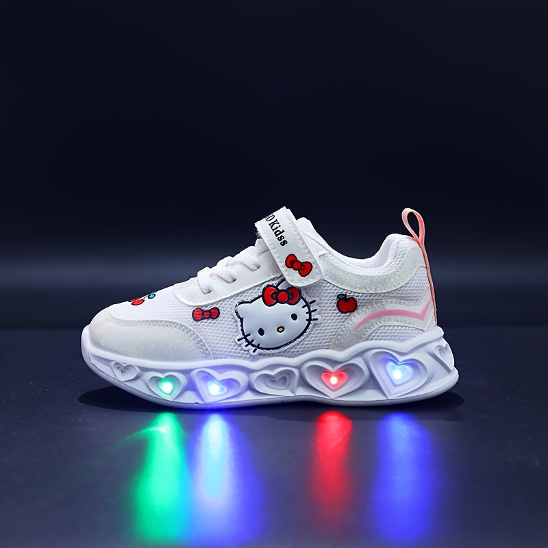 Frendorf | Glühende Hello Kitty Sneakers – Atmungsaktive und gefütterte süße Schuhe