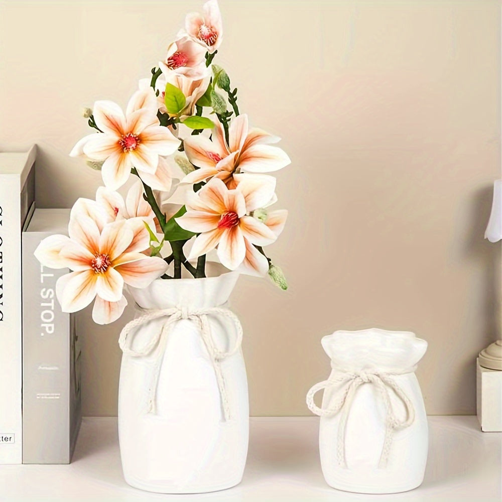 Frendorf | Bohemian geometrische dekorative Vase – Ideal für Frühlings- und Ostern Dekorationen