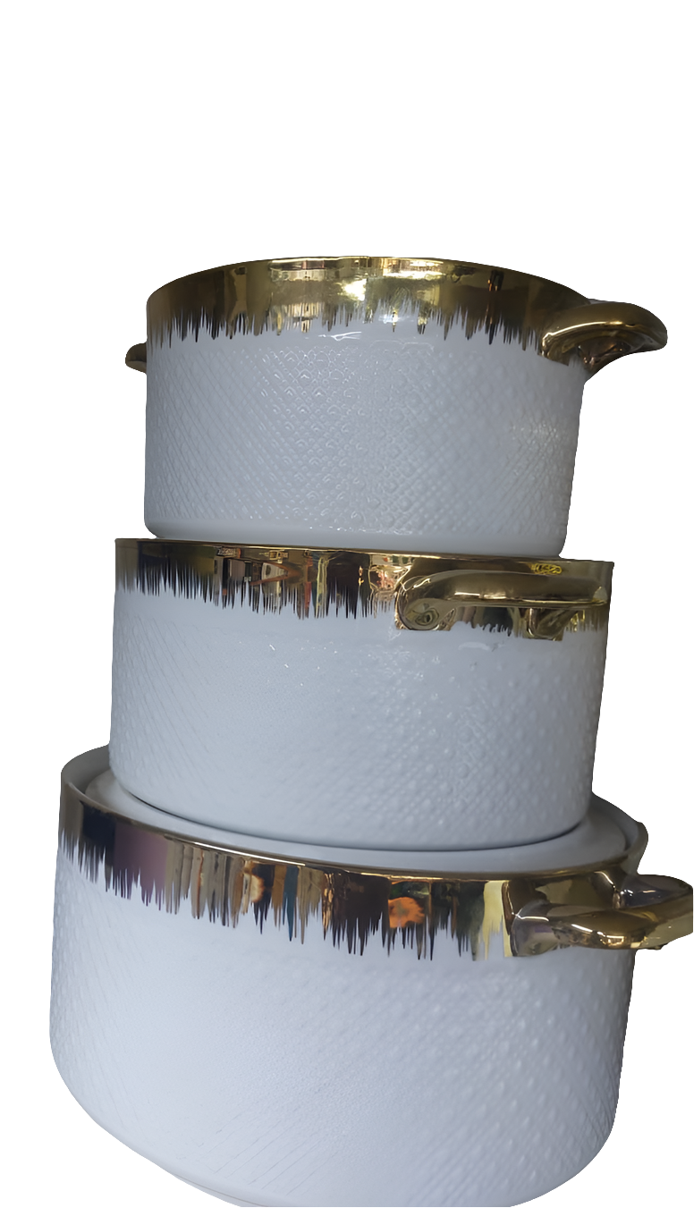 Frendorf | 3-teiliges Set Auflaufform Serviergeschirr