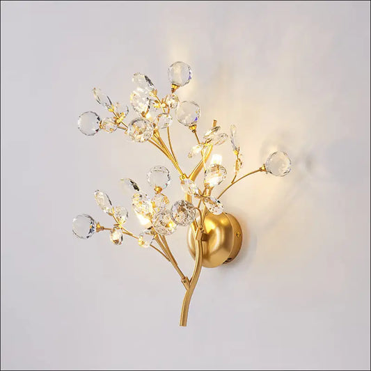 Goldene Blumen-Wandlampe™
