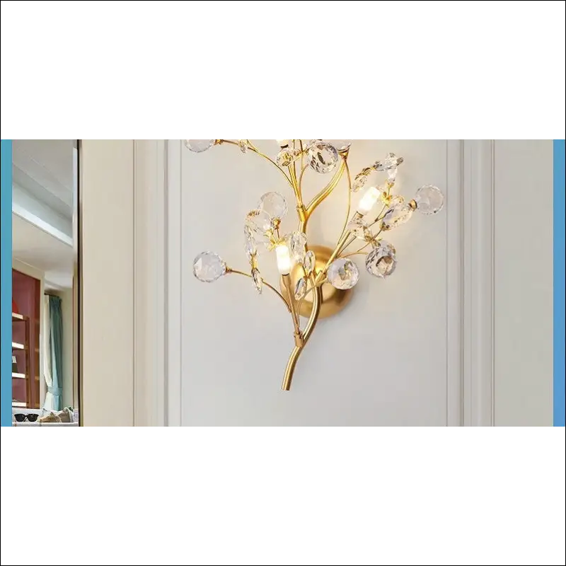 Goldene Blumen-Wandlampe™