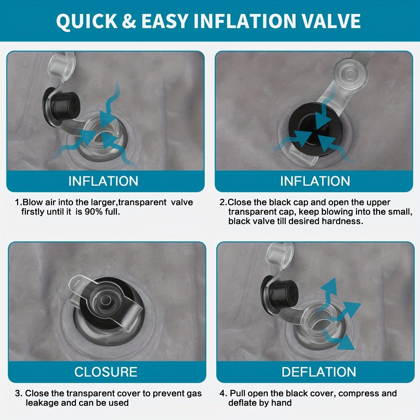 Frendorf | Aufblasbares Beinheberkissen - Für verbesserte Durchblutung, ideal für den Schlaf