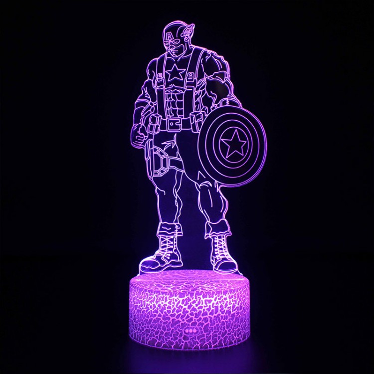3D Lampe Marvel Captain America
