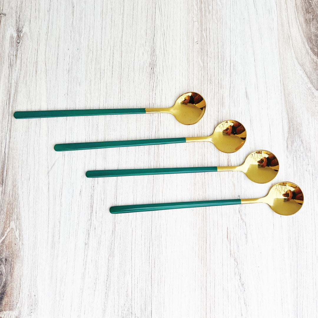 Trendy Espresso- & Dessertlöffelset mit 4 Stück