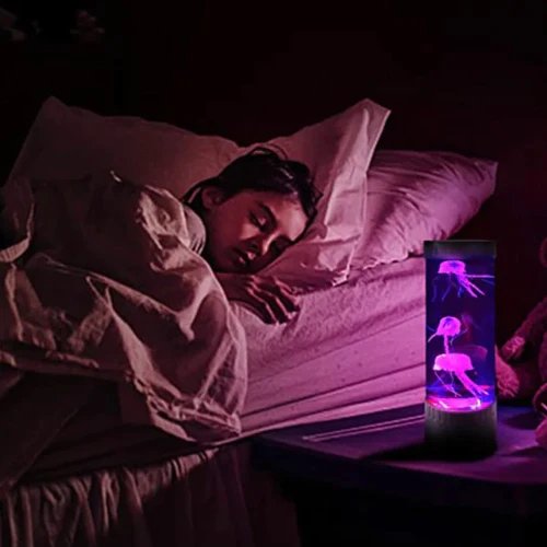 Quallenlampe mit Farbwechsel - LED-Quallen-Aquarium-Tisch-Nachtlicht