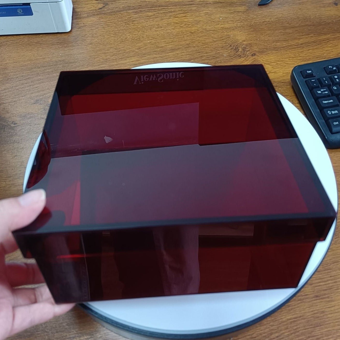 Bunte Acryl Aufbewahrungsorganisatorbox Mit Deckel