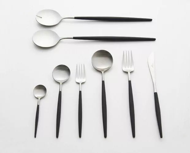 Goa-Besteck - Gebürsteter Stahl - Sets