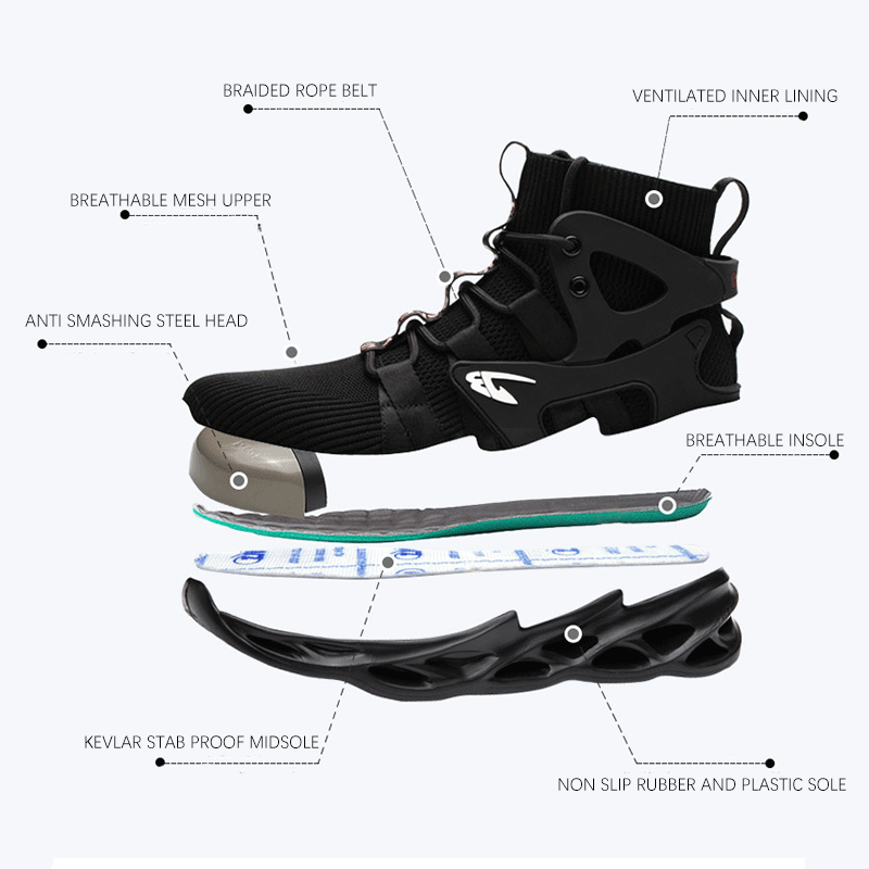 Frendorf | Leichte, atmungsaktive Arbeitsschuhe mit Stahlkappe