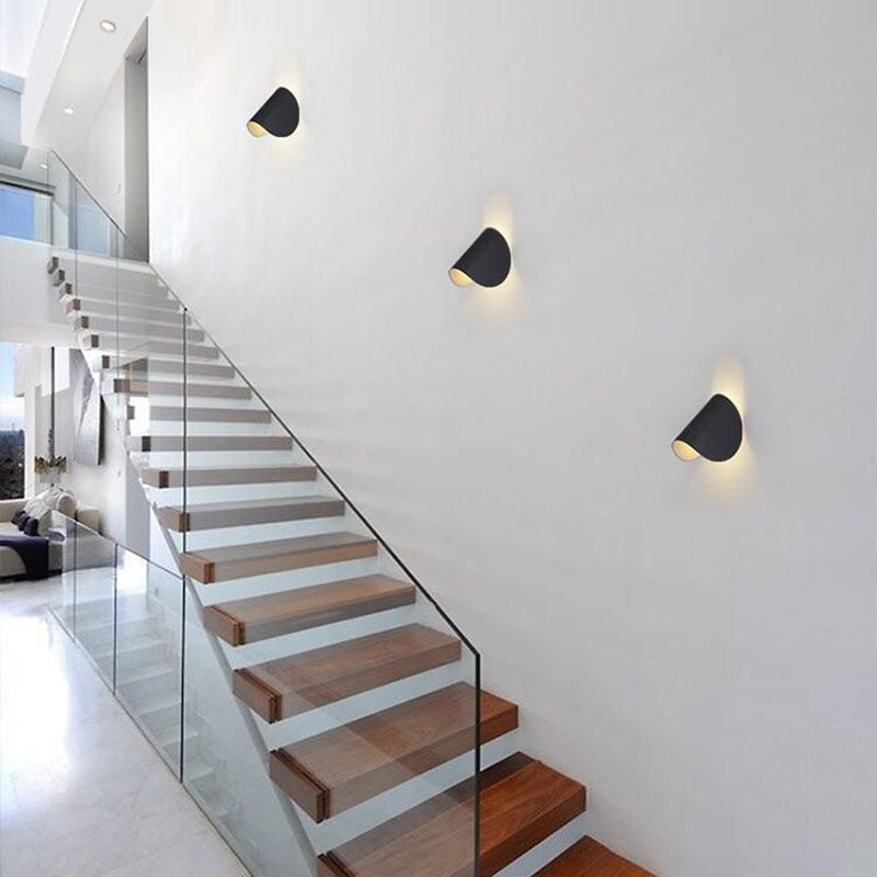 Eveline Modern Geometric LED 4 Color Wall Light Indoor/Outdoor Metal