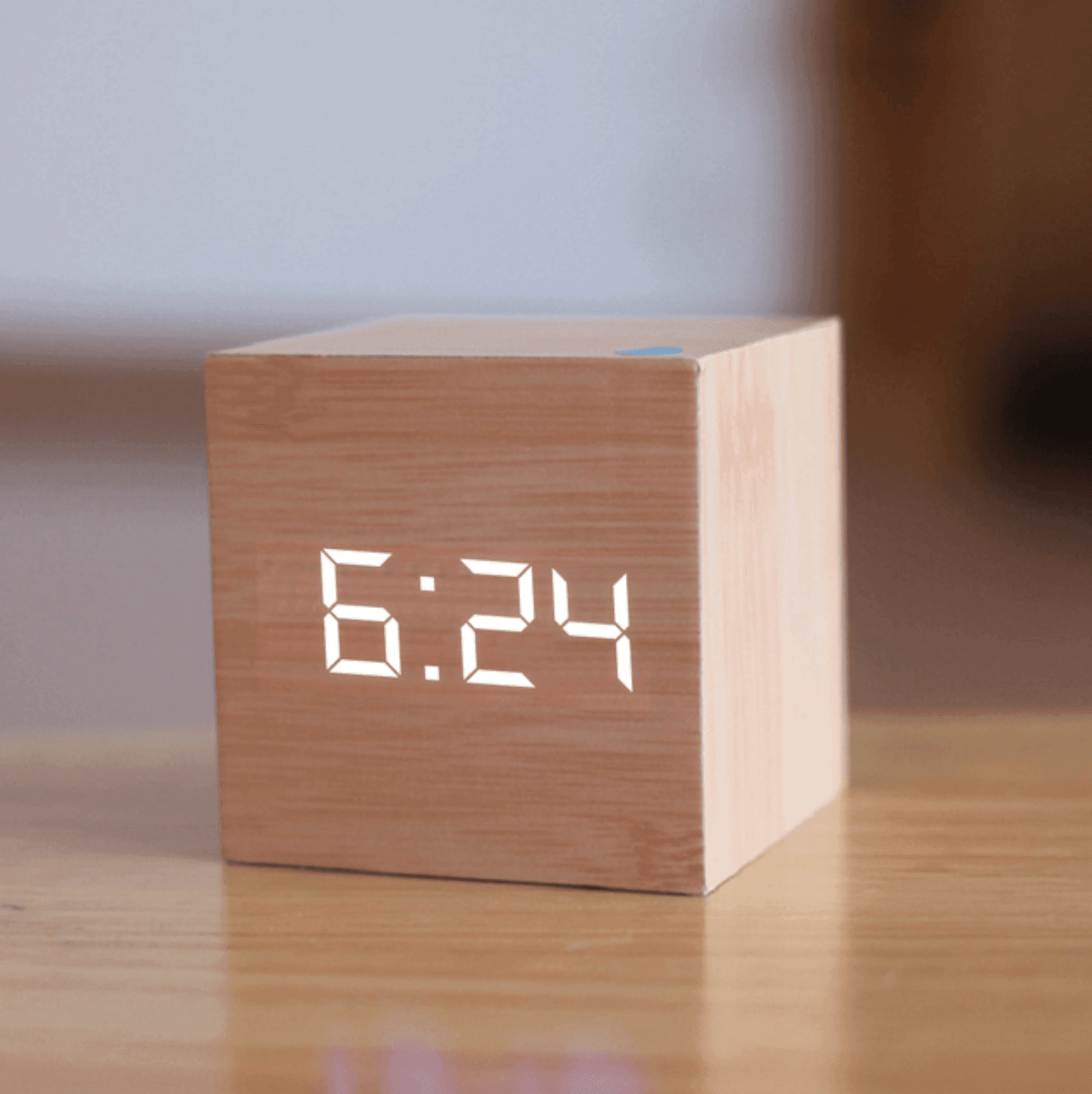 Digitaler Holz-LED-wecker