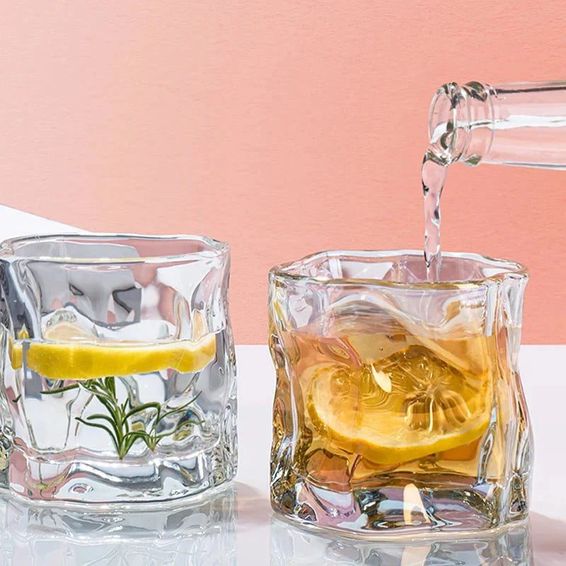 Elegantes Glacier Ripple Whisky Glas