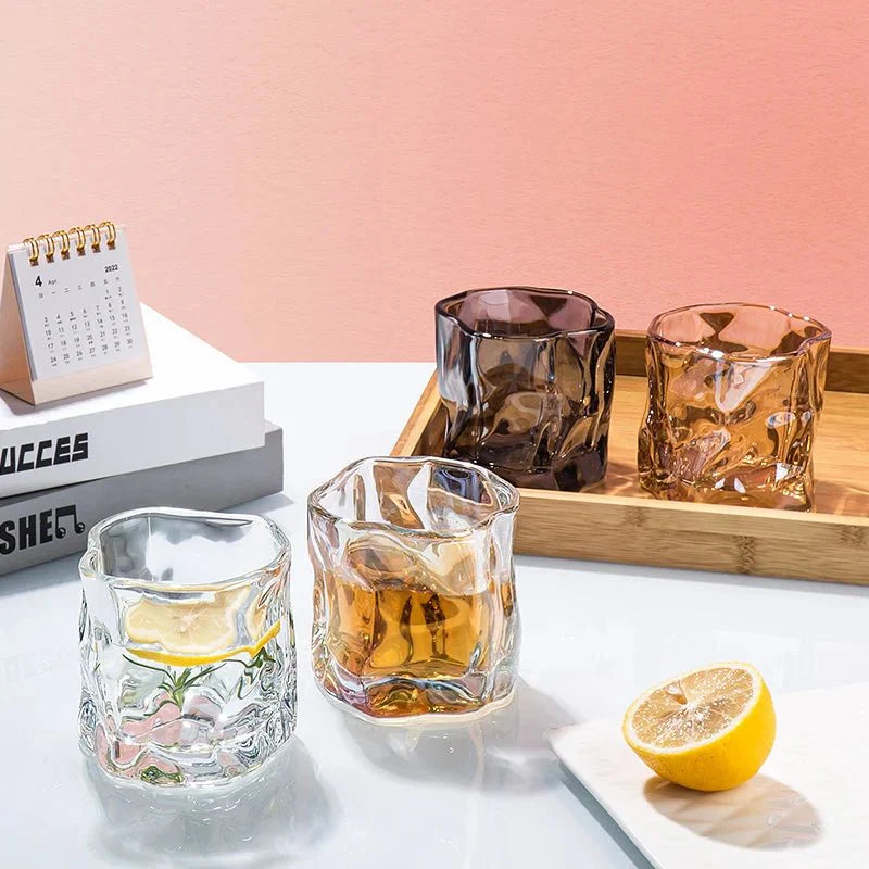 Elegantes Glacier Ripple Whisky Glas
