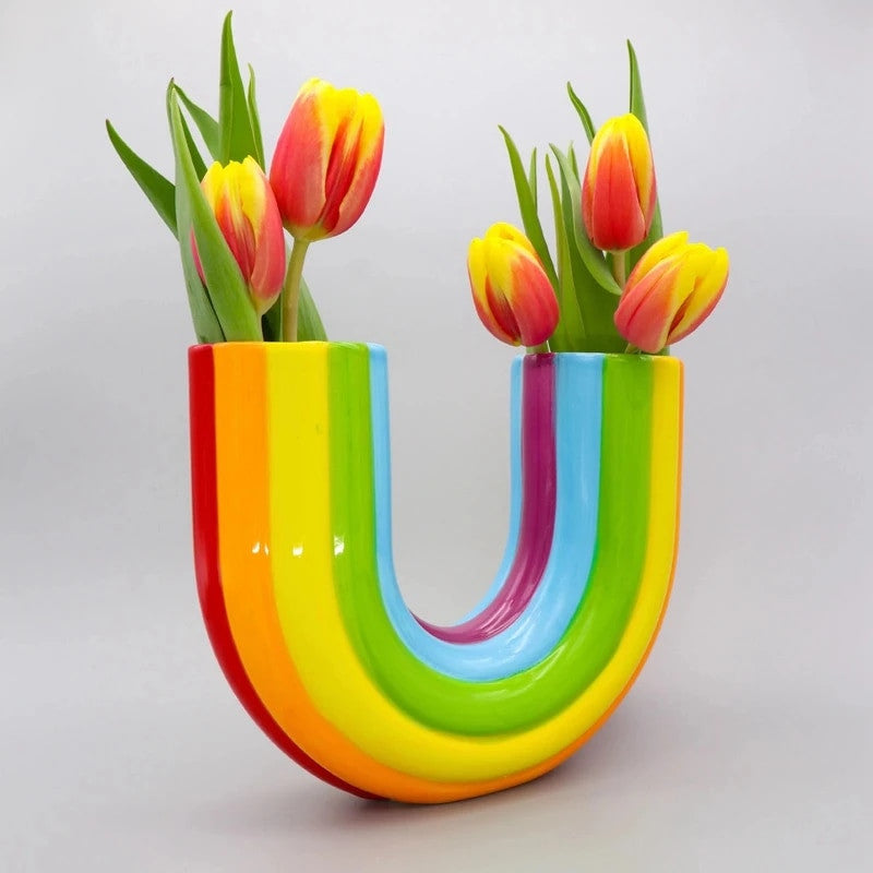 Umgekehrte Regenbogenvase