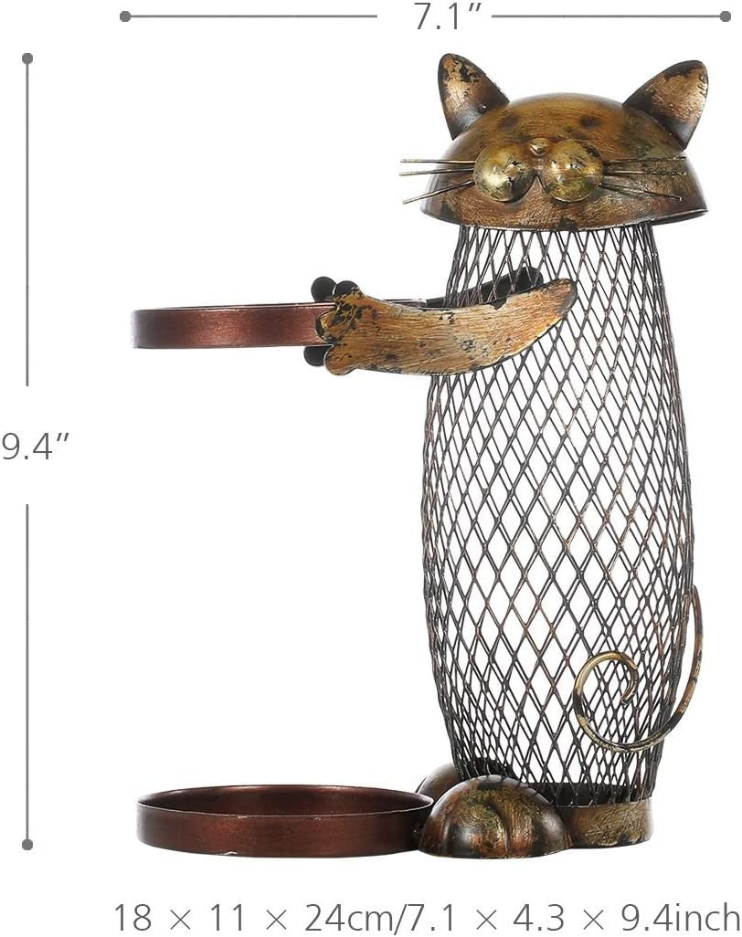 Hugging Cat Wine Bottle & Cork Holder